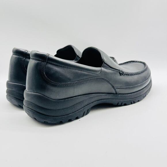 Dansko Shoes Mens EU 48 US 14.5 Black Leather Loafers Comfort Slip On Moc NEW - Picture 8 of 12